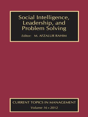 cover image of Social Intelligence, Leadership, and Problem Solving